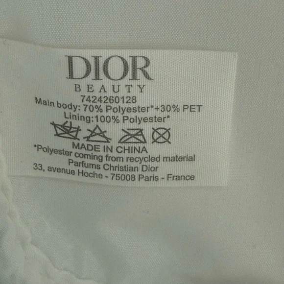 Dior Beauty Chic Gold Textured Cosmetic Bag - Picture 6 of 7